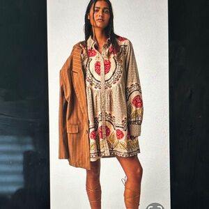 Free People Smell the Roses Mini Dress